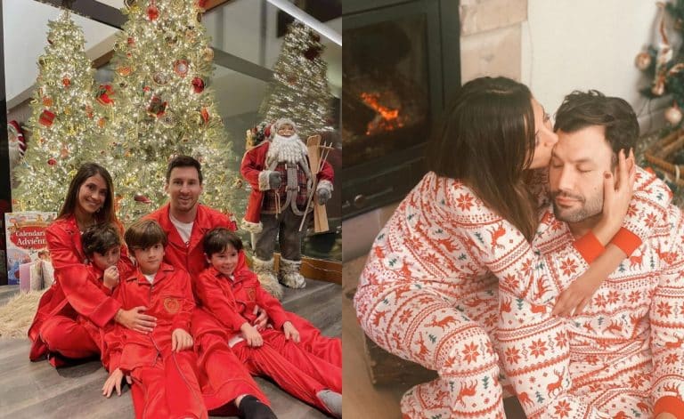 Los famosos viven su Navidad más atípica: Cambian el traje de gala por el pijama