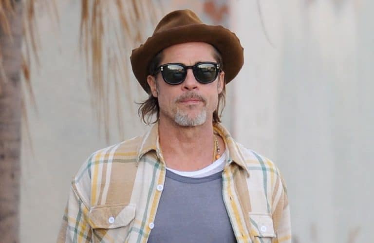 La novia española de Brad Pitt pone de moda su conjunto camel