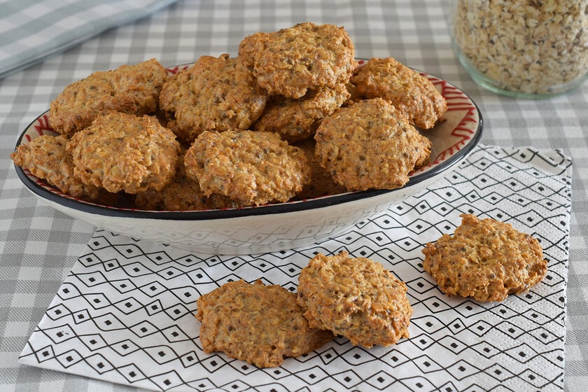 Receta de galletas de avena, riquísimas y saludables