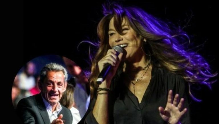 Nicolás Sarkozy se deja llevar por el encanto de Carla Bruni en su concierto en Madrid