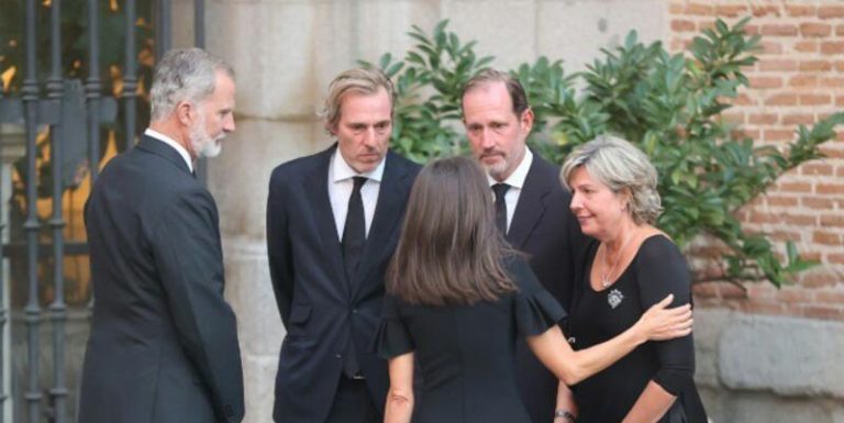 La Casa Real, en el funeral de Juan Gómez-Acebo